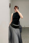 Marc Le Bihan Silk Shrink Turtleneck Top 26957 Series MLB-26957 E23-HEI Black 26957 E23